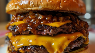 Easy BBQ Cheeseburgers