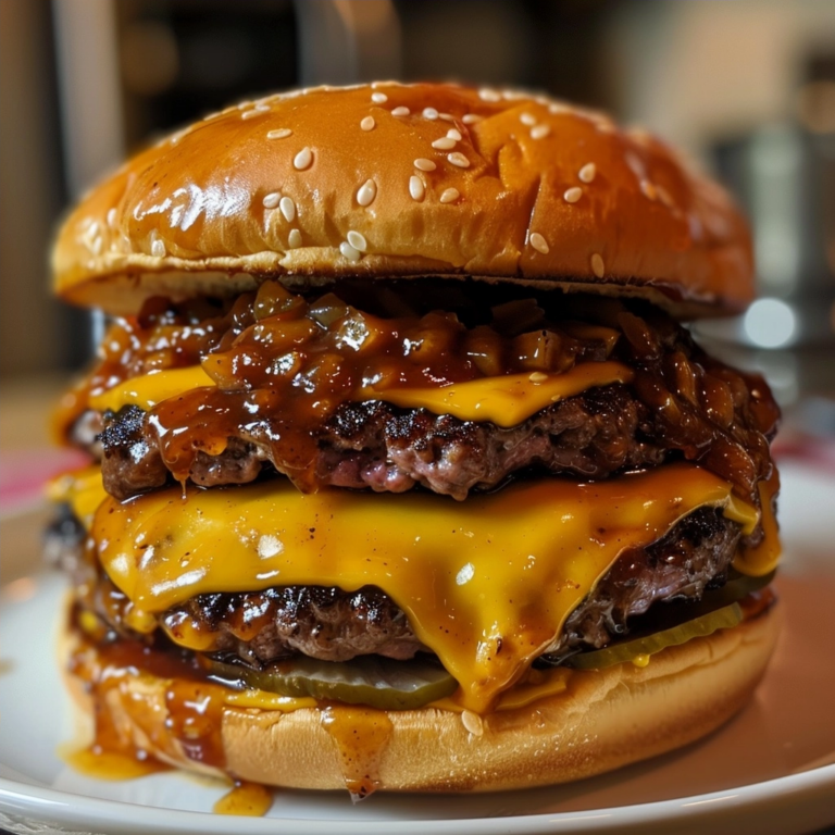 Easy BBQ Cheeseburgers