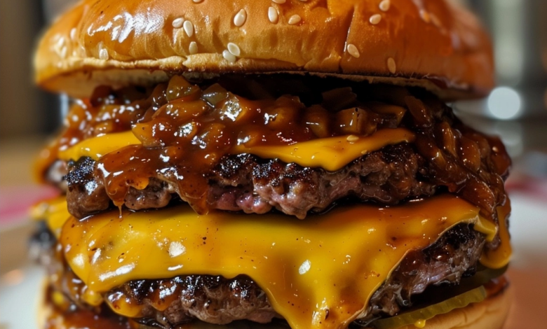 Easy BBQ Cheeseburgers
