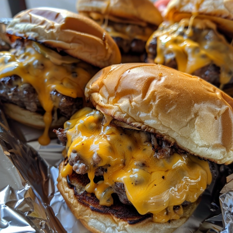 Juicy Cheeseburger Sliders Recipe with Flavorful Patties
