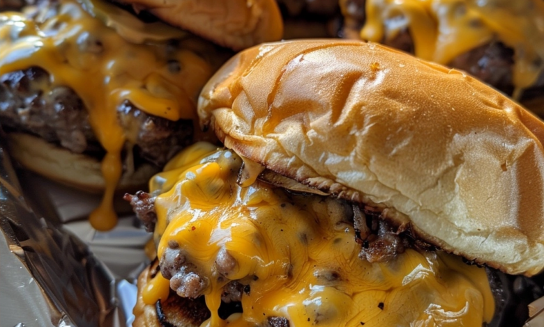 Juicy Cheeseburger Sliders Recipe with Flavorful Patties